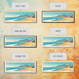 Huanchaco, Peru Panoramic Print, Vacation Gift, Peru Wall Art, Beach Painting, Beach Decor, Large Wall Art, Wood Frame Art