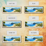 Kabak Beach, Turkey Panoramic Print, Vacation Gift, Turkey Wall Art, Beach Painting, Beach Decor, Beach Or Lakehouse Art