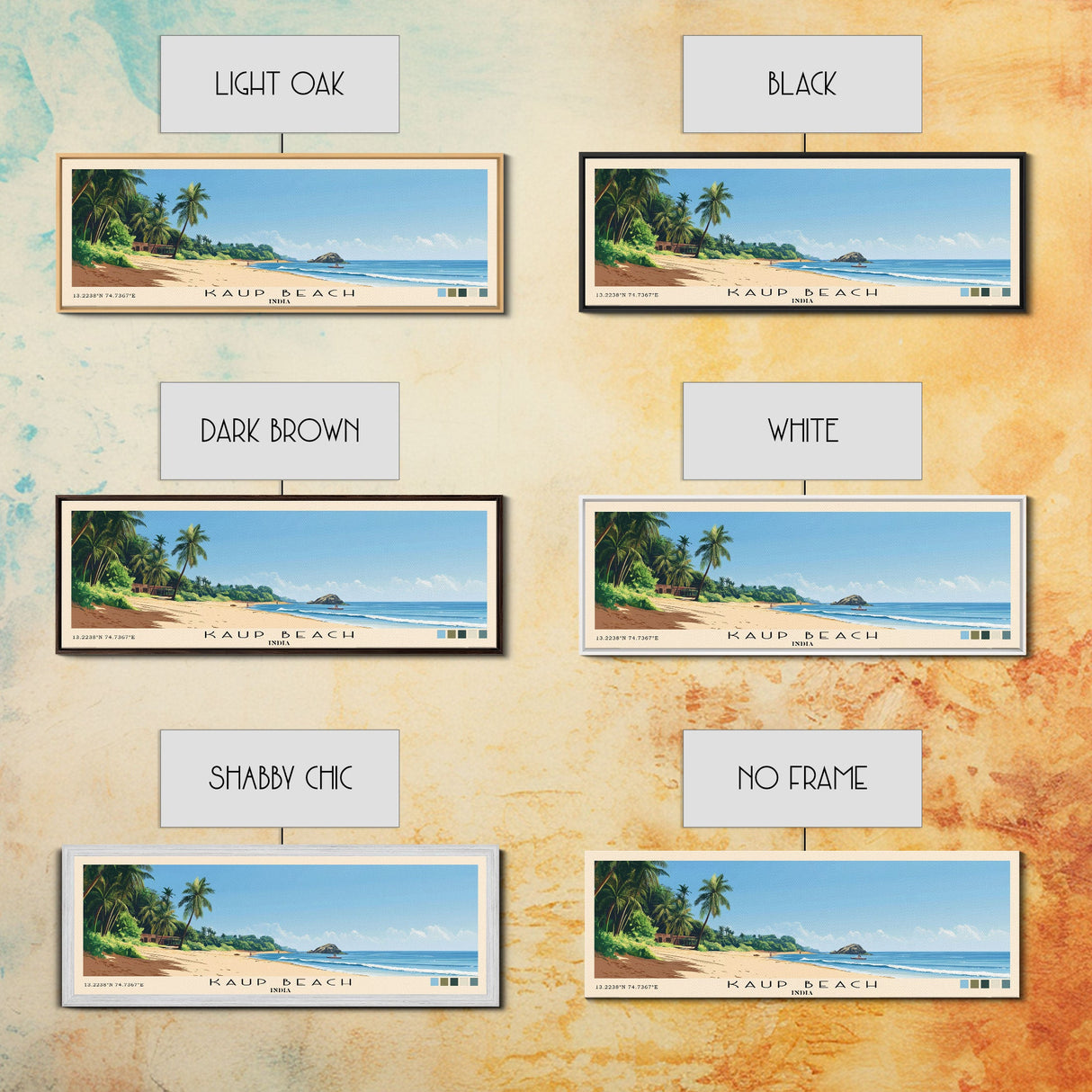 Kaup Beach, India Panoramic Print, Vacation Gift, India Wall Art, Vacation Wall Art, Vacatation Memories, Beach Decor, Beach Or Lakehouse Art