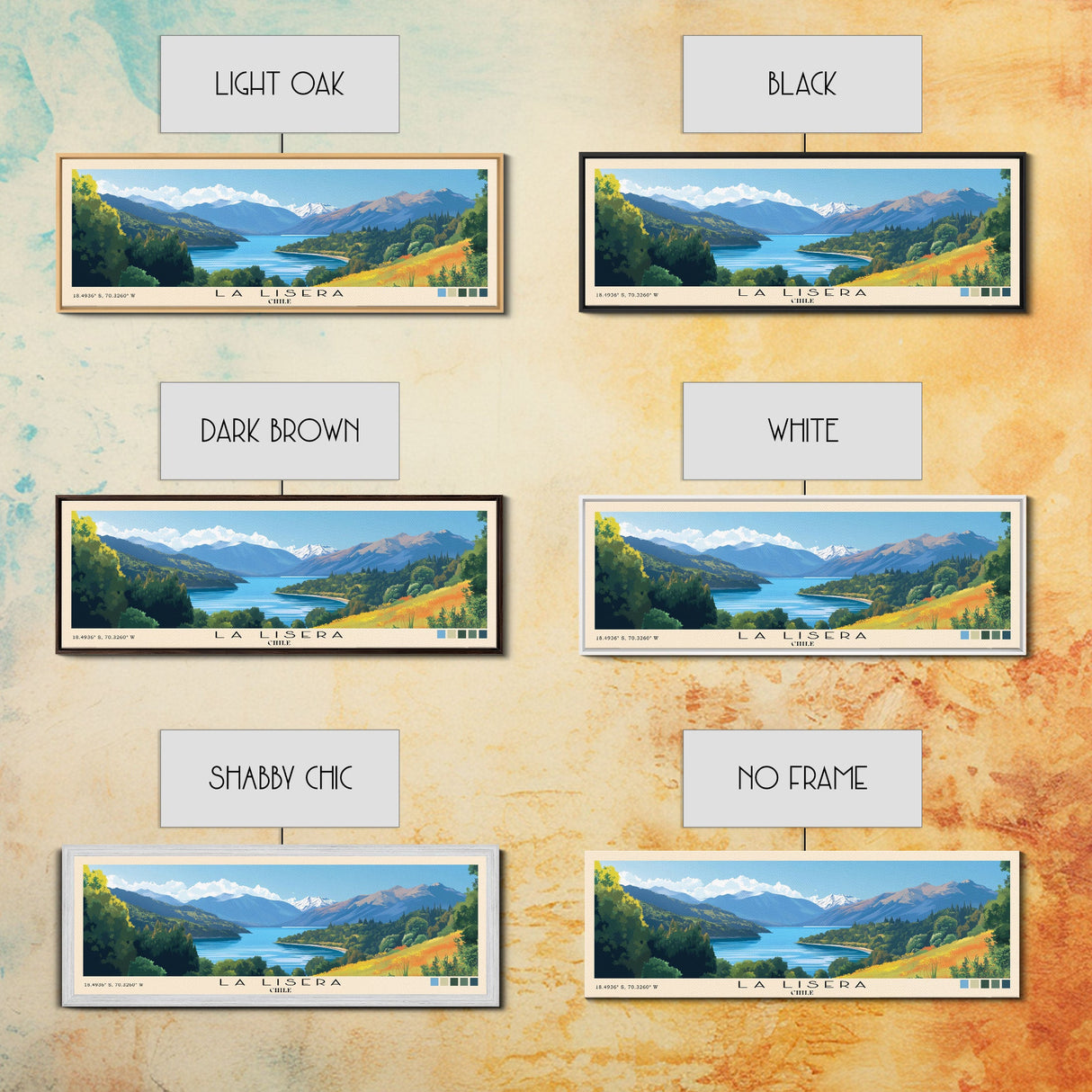 La Lisera, Chile Panoramic Print, Vacation Gift, Chile Wall Art, Vacation Wall Art, Vacatation Memories, Beach Decor, Beach Or Lakehouse Art