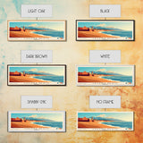 Legzira Beach, Morocco Panoramic Beach Print, Vacation Gift, Morocco Wall Art, Beach Painting, Beach Decor, Beach Painting