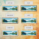 Palawan, Philippines Panoramic Print, Vacation Gift, Philippines Wall Art, Beach Painting, Beach Decor, Large Wall Art, Wood Frame Art