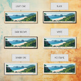 Praia do Rosa, Brazil Panoramic Print, Vacation Gift, Brazil Wall Art, Beach Painting, Beach Decor, Beach Or Lakehouse Art