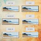 Rauðisandur Beach, Iceland Panoramic Beach Print, Vacation Gift, Iceland Wall Art, Framed Canvas Print, Framed Beach Painting