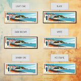 Santa Maria, Portugal Panoramic Beach Print, Vacation Gift, Portugal Wall Art, Beach Painting, Beach Decor, Beach Painting