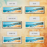 Scala dei Turchi, Italy Panoramic Print, Vacation Gift, Italy Wall Art, Beach Painting, Beach Decor, Large Wall Art, Wood Frame Art