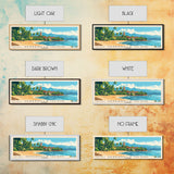 Serranilla Island, Colombia Panoramic Beach Print, Vacation Gift, Colombia Wall Art, Beach Painting, Beach Decor, Beach Painting