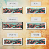 Colorado Springs Colorado Panoramic Travel Poster Canvas Print