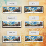 Sugarland Texas Travel Poster, Framed Canvas Print, Wall Art, Home Decor, Travel Gift, Living Room Art, Retro Style Art