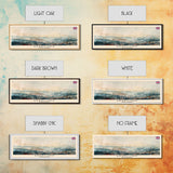 Bradford United Kingdom Travel Print Wall Art, Panoramic City Art, Travel Art, Wall Decor, Vacation Gift, Framed Canvas Print Or Metal Art