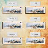 Cazin Bosnia Travel Art, City Art, Framed Canvas Print or Metal Wall Art, Europe Travel Poster, Panoramic Wall Art, Extra Wide Wall Art