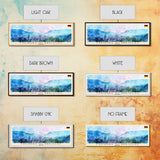 Freiburg Germany Panoramic Travel Poster, Framed Canvas Print or Metal Wall Art, Travel Art, Home Decor, Panoramic Painting, Midcentury Art