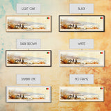 Funchal Portugal Travel Print Wall Art, Panoramic City Art, Travel Art, Wall Decor, Vacation Gift, Framed Canvas Print Or Metal Art