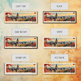 Chemnitz Germany Wall Art, Panoramic Travel Poster, Panoramic Framed Canvas Print, City Wall Art, Wall Hanging Home Decor, Travel Art