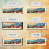 Brčko Bosnia Wall Art, Panoramic Travel Poster, Panoramic Framed Canvas Print, City Wall Art, Wall Hanging Home Decor, Travel Art