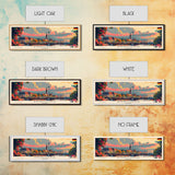 Dortmund Germany Wall Art, Panoramic Travel Poster, Panoramic Framed Canvas Print, City Wall Art, Wall Hanging Home Decor, Travel Art