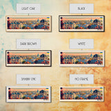 Kharkiv Ukraine Panoramic Travel Poster, Framed Canvas Print or Metal Wall Art, Travel Art, Home Decor, Panoramic Painting, Midcentury Art