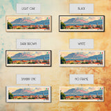 Palermo Italy Travel Print Wall Art, Panoramic City Art, Travel Art, Wall Decor, Vacation Gift, Framed Canvas Print Or Metal Art