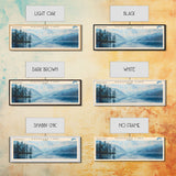 Kaghasuk Lake Framed Canvas Print, Panoramic Lake House Decor, Wall Art, Travel Poster, Stunning Lake Painting, Nature Art