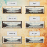 Kaminuricek Lake Qamanirjuaq Lake Framed Canvas Print, Panoramic Lake House Decor, Wall Art, Travel Poster, Serene Lake Painting, Nature Art