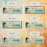 Lake Seminole, Boho Art, Scenic Landscape, Travel Poster Art, Wall Art, Home Decor, Nature Scene, Lake Painting, Minimalist Art, Contemporary Art, Travel Print, Framed Canvas Print, Lake House Decor, Panoramic Print