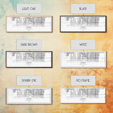 Panoramic Miami City Map, Florida Art, Map Print, Minimalist Wall Art, Canvas Art, Housewarming Gift, Street Map Art, Closing Gift
