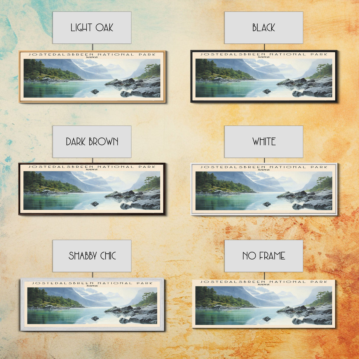 Jostedalsbreen National Park Wall Art Travel Poster Print, Gift For Travel Lover, Vacation Gift, COUNTRY Wall Art, Home Decor, Original Art