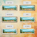 Bertoua, Cameroon Travel Poster Panoramic Canvas Print, Bertoua, Cameroon Painting, Cameroon Art, Bertoua Travel Art, Guest Room Painting