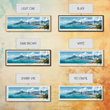 Busan, South Korea Travel Poster Panoramic Canvas Print, Busan, South Korea Painting, South Korea Art, Busan Travel Art, Guest Room Painting