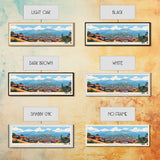 Butembo, Congo Panoramic Travel Poster Canvas Print, Butembo, Congo Painting, Congo Art, Butembo Panoramic Travel Art, Travel Painting