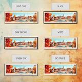 Chelmsford, England Travel Poster Panoramic Canvas Print, Chelmsford, England Painting, England Art, Chelmsford Travel Art, Guest Room Painting