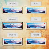 Chongqing, China Panoramic Travel Poster Canvas Print, Chongqing, China Painting, China Art, Chongqing Travel Art, Guest Room Painting