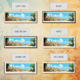 Damanhur, Egypt Panoramic Travel Poster Canvas Print, Damanhur, Egypt Painting, Egypt Art, Damanhur Travel Art, Guest Room Painting