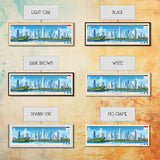 Jaen, Peru Travel Poster Panoramic Canvas Print, Jaen, Peru Painting, Peru Art, Jaen Travel Art, Guest Room Painting