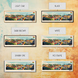 Tema, Ghana Panoramic Travel Poster Canvas Print, Tema, Ghana Painting, Ghana Art, Tema Panoramic Travel Art, Travel Painting