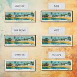 Bouake, Ivory Coast Panoramic Canvas Print, Bouake, Ivory Coast Painting, Ivory Coast Art, Bouake Travel Poster, Travel Art, Guest Room Painting