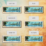 Brisbane, Australia Panoramic Canvas Print, Brisbane, Australia Painting, Australia Art, Brisbane Travel Poster, Travel Art, Living Room Painting