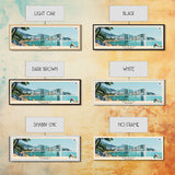 Busan, South Korea Panoramic Canvas Print, Busan, South Korea Painting, South Korea Art, Busan Travel Poster, Travel Art, Guest Room Painting