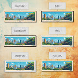 Campinas, Brazil Panoramic Canvas Print, Campinas, Brazil Painting, Brazil Art, Campinas Travel Poster, Travel Art, Housewarming Gift