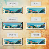 Christchurch, New Zealand Panoramic Canvas Print, Christchurch, New Zealand Painting, New Zealand Art, Christchurch Travel Poster, Travel Art, Housewarming Gift