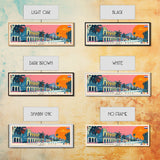 Ciudad del Este, Paraguay Panoramic Canvas Print, Ciudad del Este, Paraguay Painting, Paraguay Art, Ciudad del Este Travel Poster, Travel Art, Guest Room Painting