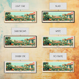 Starfruit City, Indonesia Panoramic Canvas Print, Starfruit City, Indonesia Painting, Indonesia Art, Starfruit City Travel Poster, Travel Art, Vacation Gift