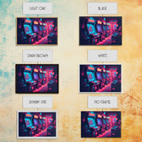 Synthwave Game Room Art, Neon retro 90s arcade room wall art, framed canvas print