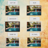 The Pool House, Mid Century Modern Decor, Framed Wall Art, Architectural Print, Retro Art, Swimming Pool Art, Framed Painting