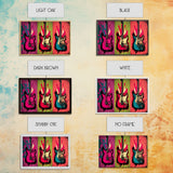Electric Guitar Pop Art, Instrument Drawings, Framed Canvas Print, Pop Art, Graffiti Splatter Art, Large Living Room Wall Decorr