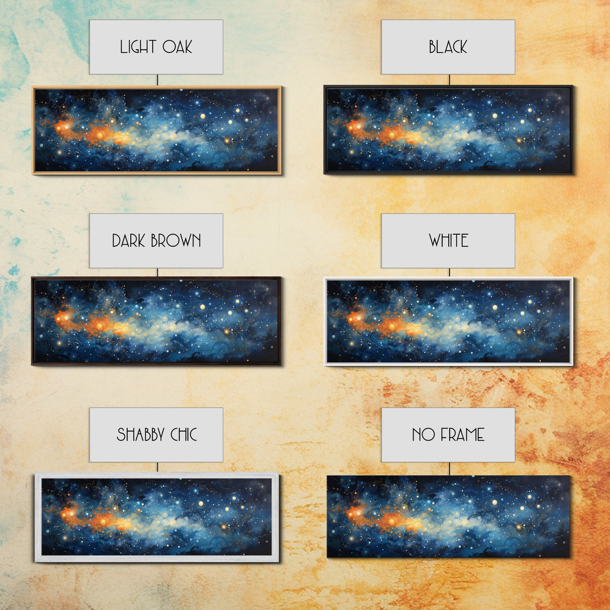 Framed Canvas Print Of The Universe, Space Exploration, Galaxy Print, Astronomical Gift, Room Decor, FREE SHIPPING