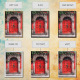 Change1 Mexican Wall Art, Framed Canvas Print, Old Town Mexico Architecture Wall Art, Framed Art