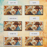 Cowgirl & Cowboy Enjoy Some Hot Chocolate, Art For Couples, Framed Canvas Print, Rustic Farmhouse Home Decor, Wall Art Rustic Decor