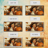 Cowgirl In A Pumpkin Patch, Framed Canvas Print, Retro Style Fall or Thanksgiving Wall Art, Farmhouse Decor, Christmas Wall Decor Gift