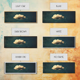 The Lonely Cloud - Framed Canvas Print - Vintage Moody Cloud Wall Art - Single Cloud In A Blue Sky - Vintage Above Bed Boho Art